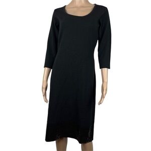Dialogue Women formal Dress Pullover Black Sz XS